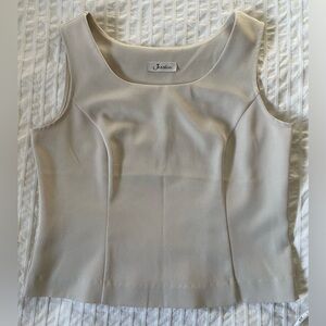 JESSICA- branded beige sleeveless tank top, size 8